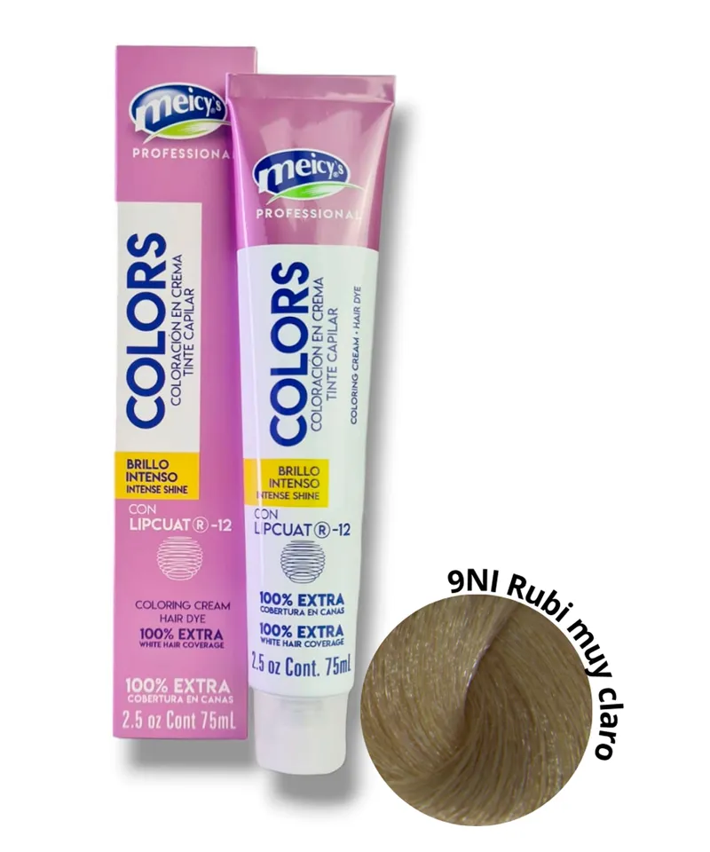 MEICYS COLORS TINTE N.9.NI RUBIO MUY CLARO INTENSO X 75ML - Producto de belleza y estética en Almacén Sandra