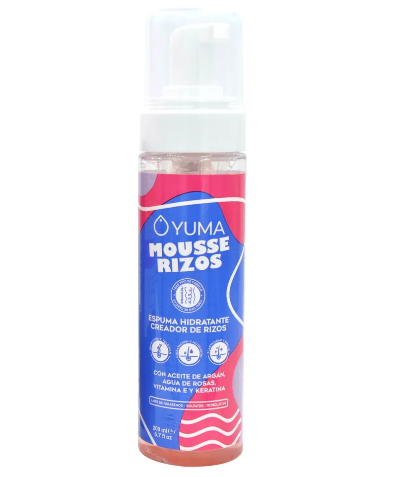 YUMA ESPUMA CAPILAR HIDRATANTE CREADOR DE RIZOS X 200ML - Producto de belleza y estética en Almacén Sandra