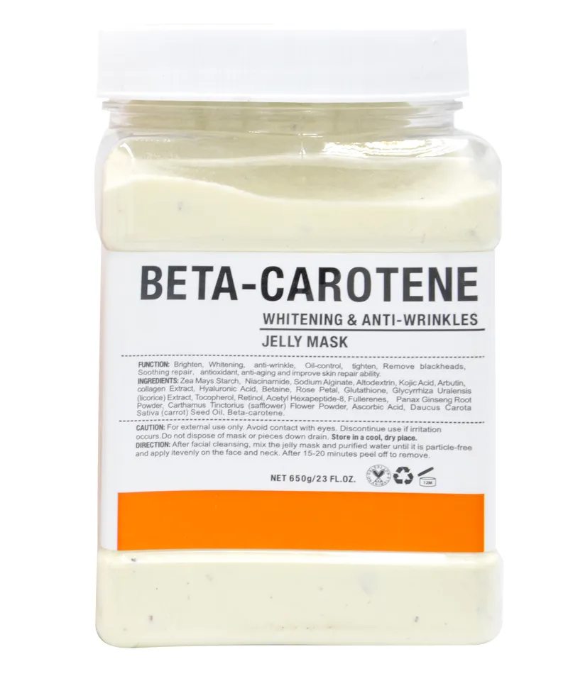 M.A MASCARILLA HIDROPLASTICA BETA CAROTENO X 650GR - Producto de belleza y estética en Almacén Sandra