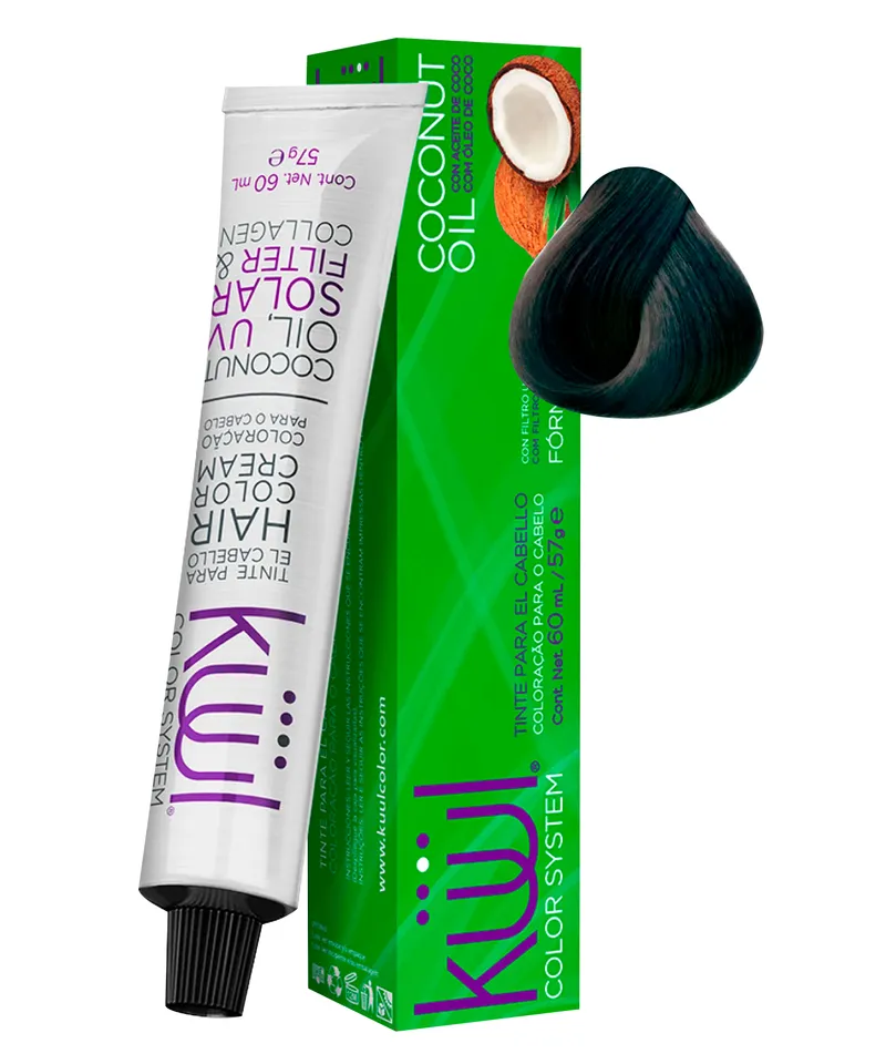 KULL COLOR SYSTEM TINTE NEGRO AZULADO N.1A X 60ML - Producto de belleza y estética en Almacén Sandra