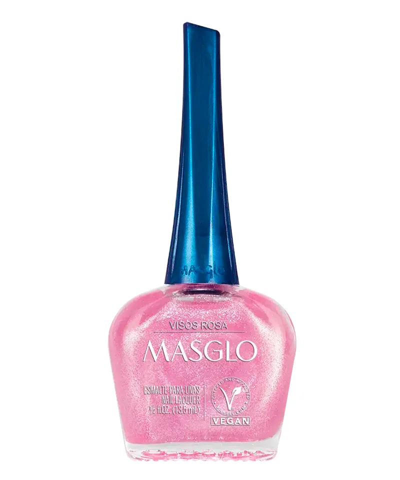 MASGLO ESMALTE CREMOSO VISOS ROSA X 13.5ML - Producto de belleza y estética en Almacén Sandra