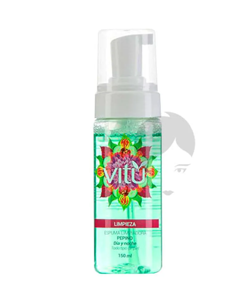 VITU JABON ESPUMOSO DE PEPINO X 150ML - Producto de belleza y estética en Almacén Sandra