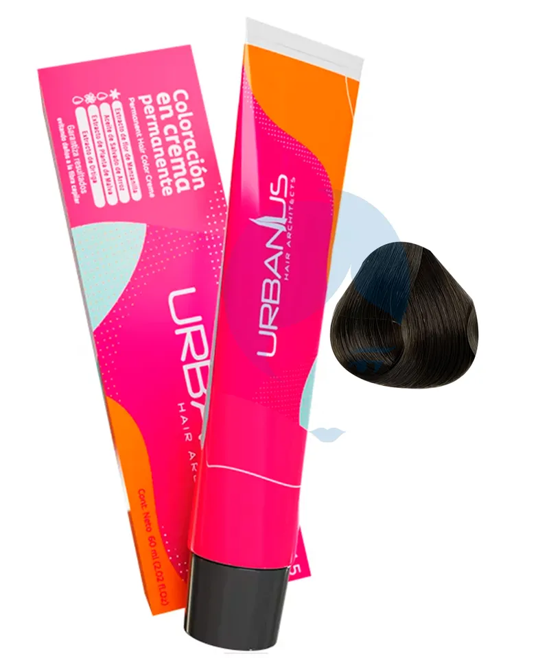 URBANUS TINTE RUBIO MEDIO CENIZO N°7.1 X 60GR - Producto de belleza y estética en Almacén Sandra