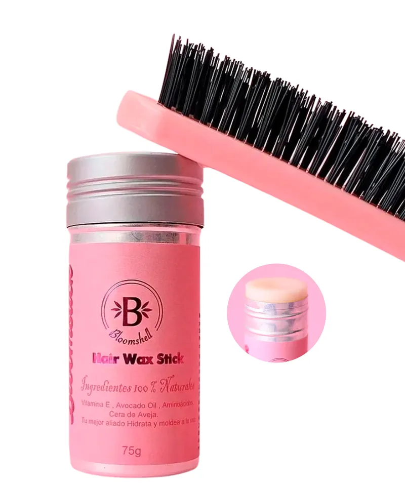 BLOOMSHELL CERA PARA EL CABELLO EN BARRA BLOOMSTICK X 75GR + CEPILLO REF: BL-0823 - Producto de belleza y estética en Almacén Sandra