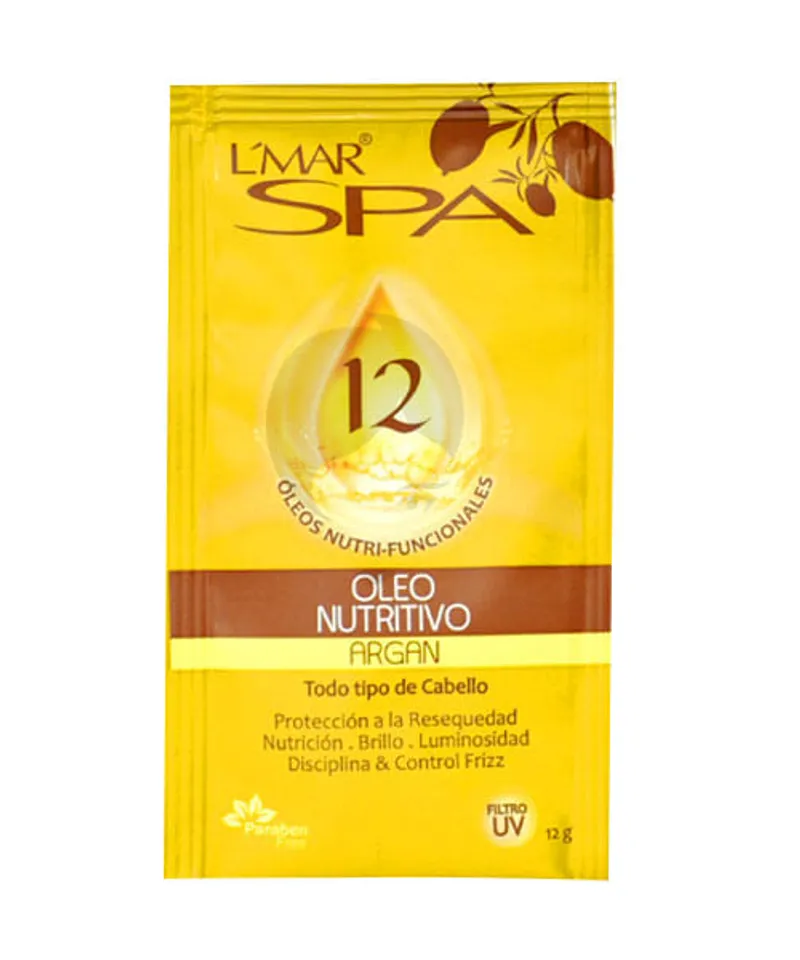 L MAR SILICONA OLEO NUTRITIVO ARGAN X 12ML - Producto de belleza y estética en Almacén Sandra