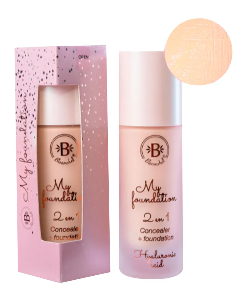 BLOOMSHELL BASE LIQUIDA MY FOUNDATION 2EN1 LIGHT 01 X 38ML - Producto de belleza y estética en Almacén Sandra
