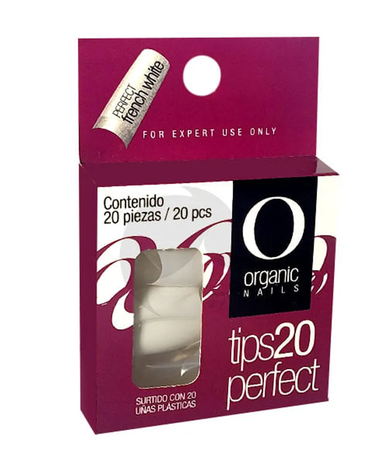 ORGANIC NAIL UÑAS POSTIZAS FRECH WHITE X 20UND - Producto de belleza y estética en Almacén Sandra