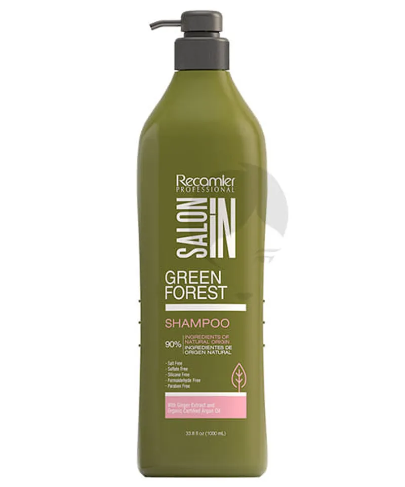 SALOON IN SHAMPOO GREEN FOREST FOR THIN X 1000ML - Producto de belleza y estética en Almacén Sandra