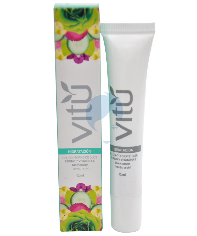 VITU GEL CONTORNO DE OJOS PEPINO Y VITAMINA E X 12ML - Producto de belleza y estética en Almacén Sandra