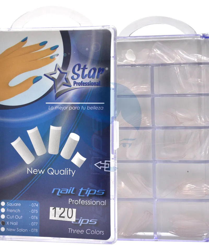 STAR UÑAS POSTIZAS X NAIL TRANSPARENTE X120UND - Producto de belleza y estética en Almacén Sandra