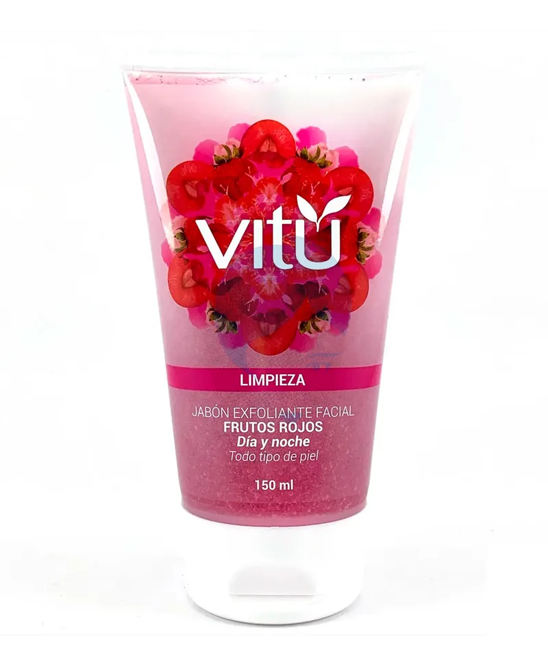 VITU JABON EXFOLIANTE FRUTOS ROJOS X 150ML - Producto de belleza y estética en Almacén Sandra