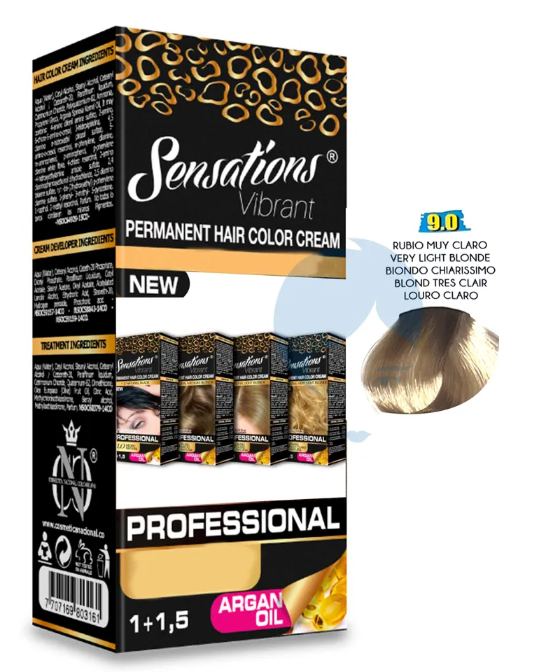 SENSATIONS TINTE RUBIO MUY CLARO NATURAL N.9.0 X 125ML - Producto de belleza y estética en Almacén Sandra