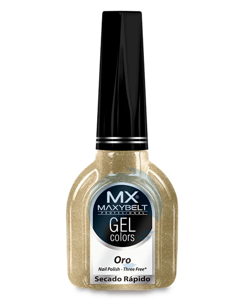 MAXYBELT ESMALTE GEL ORO X 13ML - Producto de belleza y estética en Almacén Sandra
