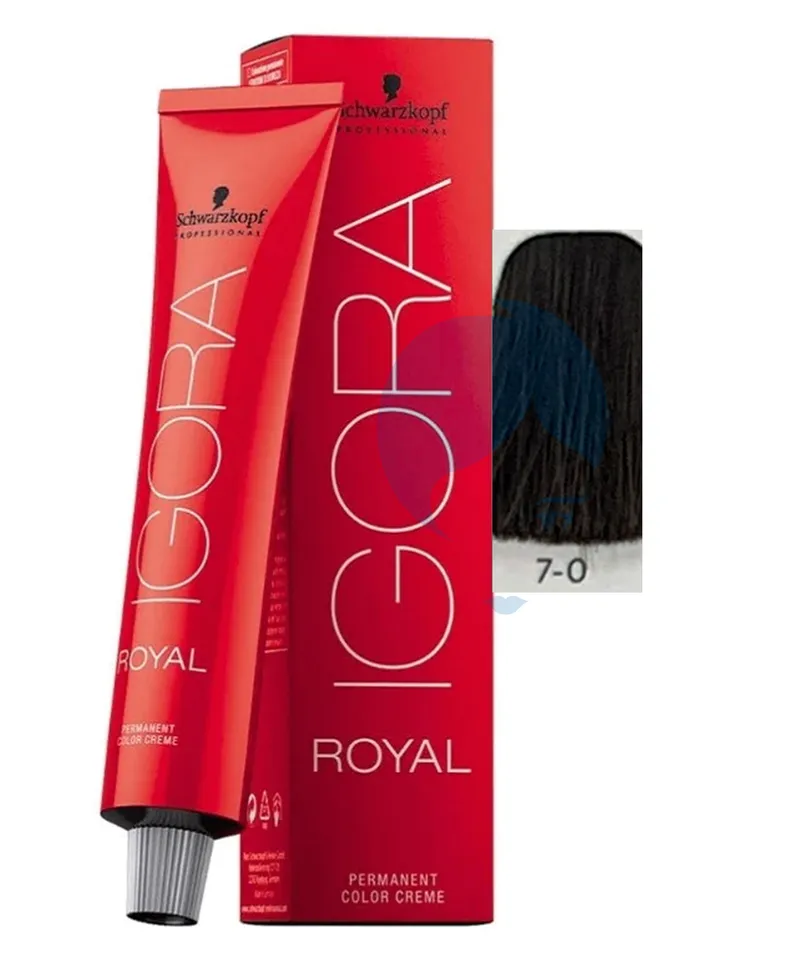 IGORA ROYAL TINTE RUBIO MEDIO N.7.0 X 60ML - Producto de belleza y estética en Almacén Sandra