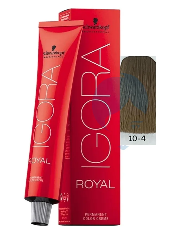 IGORA ROYAL TINTE RUBIO PLATINO BEIGE  #10.4 X 60ML - Producto de belleza y estética en Almacén Sandra