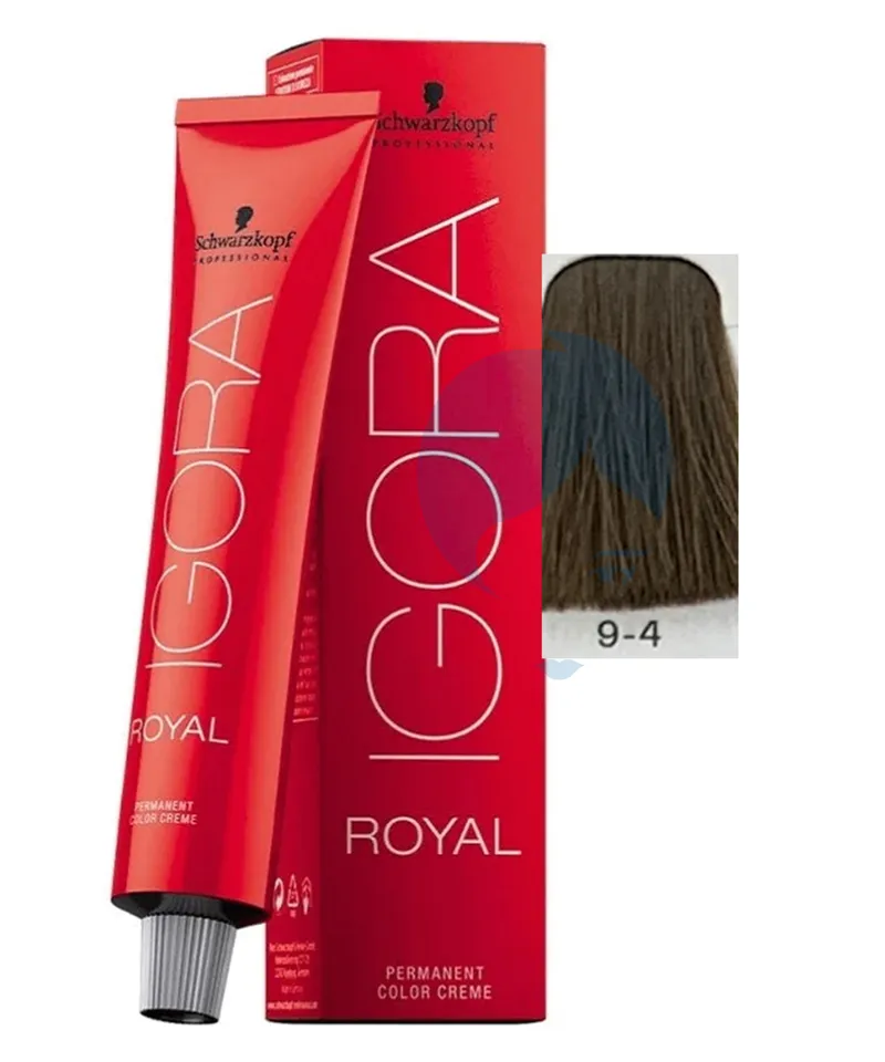 IGORA ROYAL TINTE RUBIO MUY CLARO BEIGE N.9.4 X 60ML - Producto de belleza y estética en Almacén Sandra