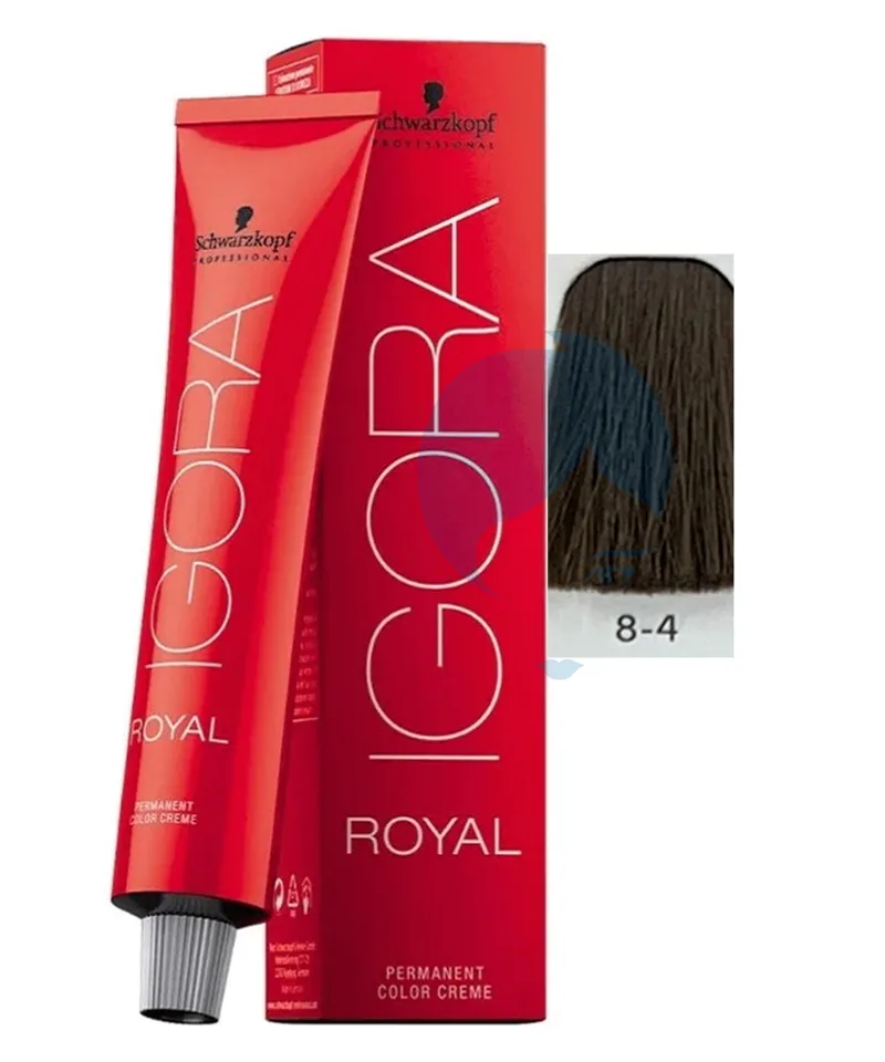 IGORA ROYAL TINTE RUBIO CLARO BEIGE N.8.4 X 60ML - Producto de belleza y estética en Almacén Sandra