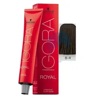 IGORA ROYAL TINTE RUBIO CLARO BEIGE N.8.4 X 60ML - Miniatura 1