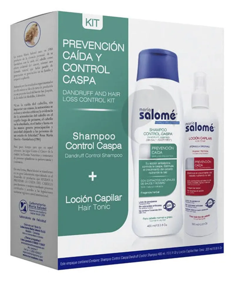 MARIA SALOME KIT CONTROL CASPA - Producto de belleza y estética en Almacén Sandra