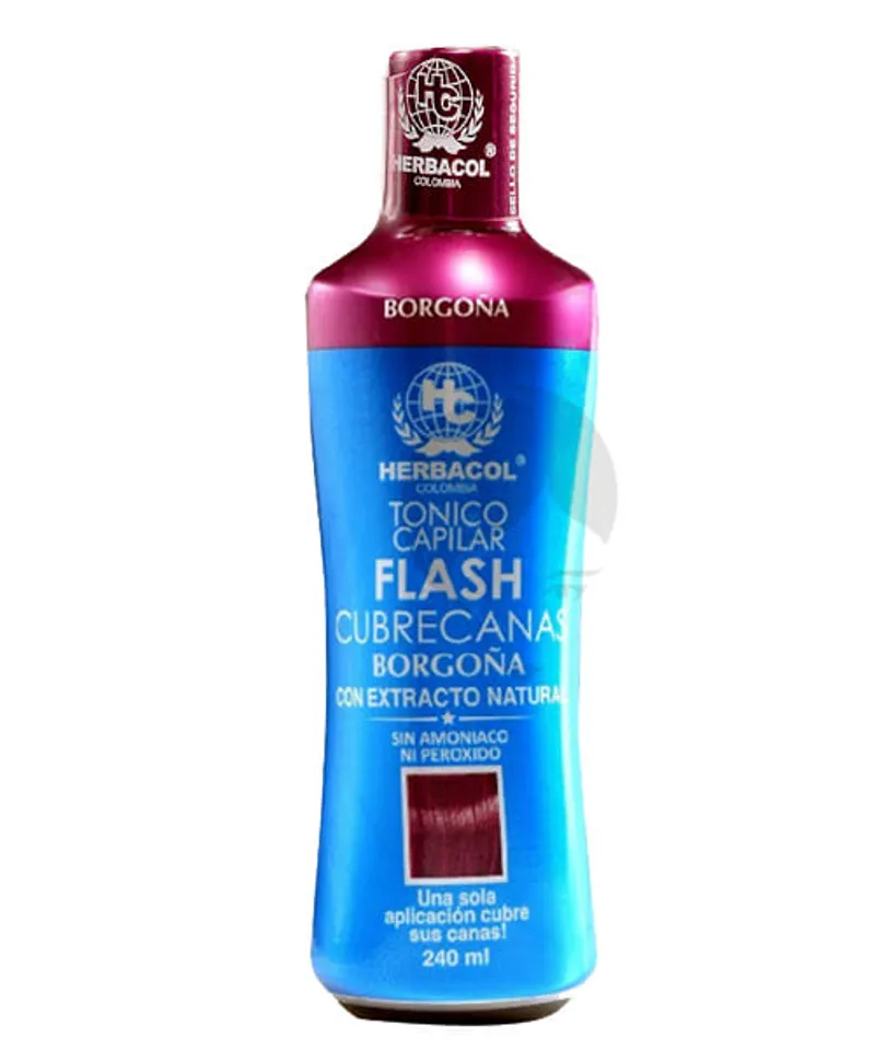 HERBACOL TONICO FLASH CUBRECANAS BORGOÑA X 240ML - Producto de belleza y estética en Almacén Sandra