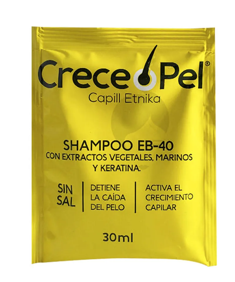 CRECEPEL SHAMPOO EB-40 X 30ML - Producto de belleza y estética en Almacén Sandra