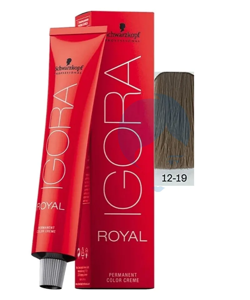 IGORA ROYAL TINTE SUPER ACLARANTE CENIZA VIOLETA # 12.19 X 60ML - Producto de belleza y estética en Almacén Sandra