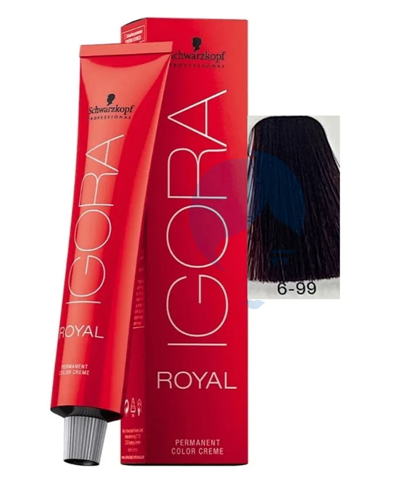 IGORA ROYAL TINTE RUBIO OSCURO VIOLETA INTENSO #6.99 X 60ML - Producto de belleza y estética en Almacén Sandra