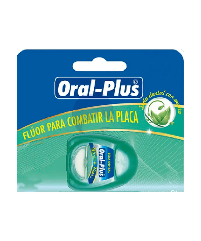 ORAL PLUS HILO DENTAL MENTA + FLUOR X 30MTS - Producto de belleza y estética en Almacén Sandra