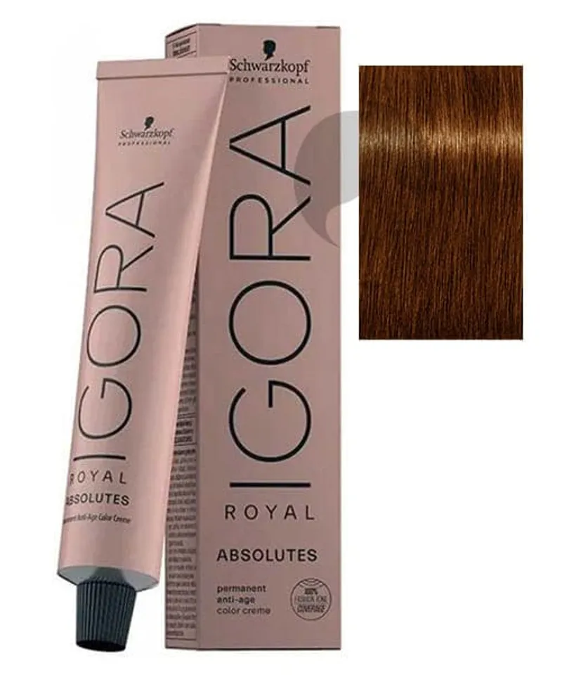 IGORA TINTE ABSOLUTES RUBIO OSCURO COBRIZO NATURAL #6.70 X 60ML - Producto de belleza y estética en Almacén Sandra