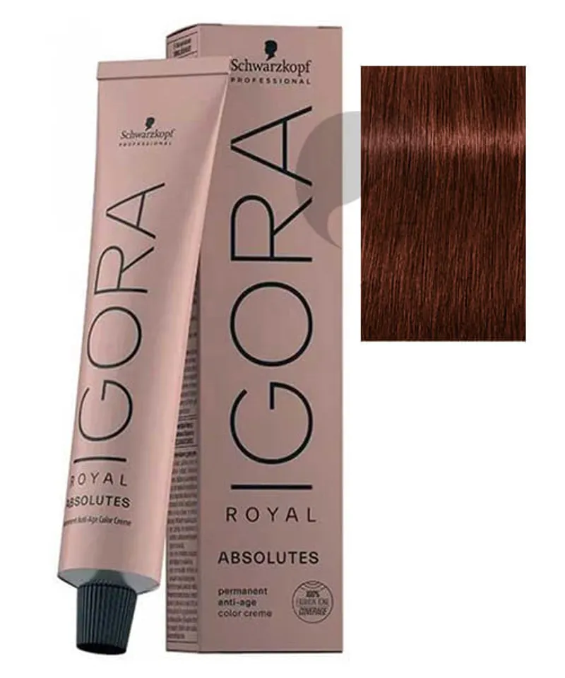 IGORA TINTE ABSOLUTES RUBIO OSCURO ROJO NATURAL #6.80 X 60ML - Producto de belleza y estética en Almacén Sandra