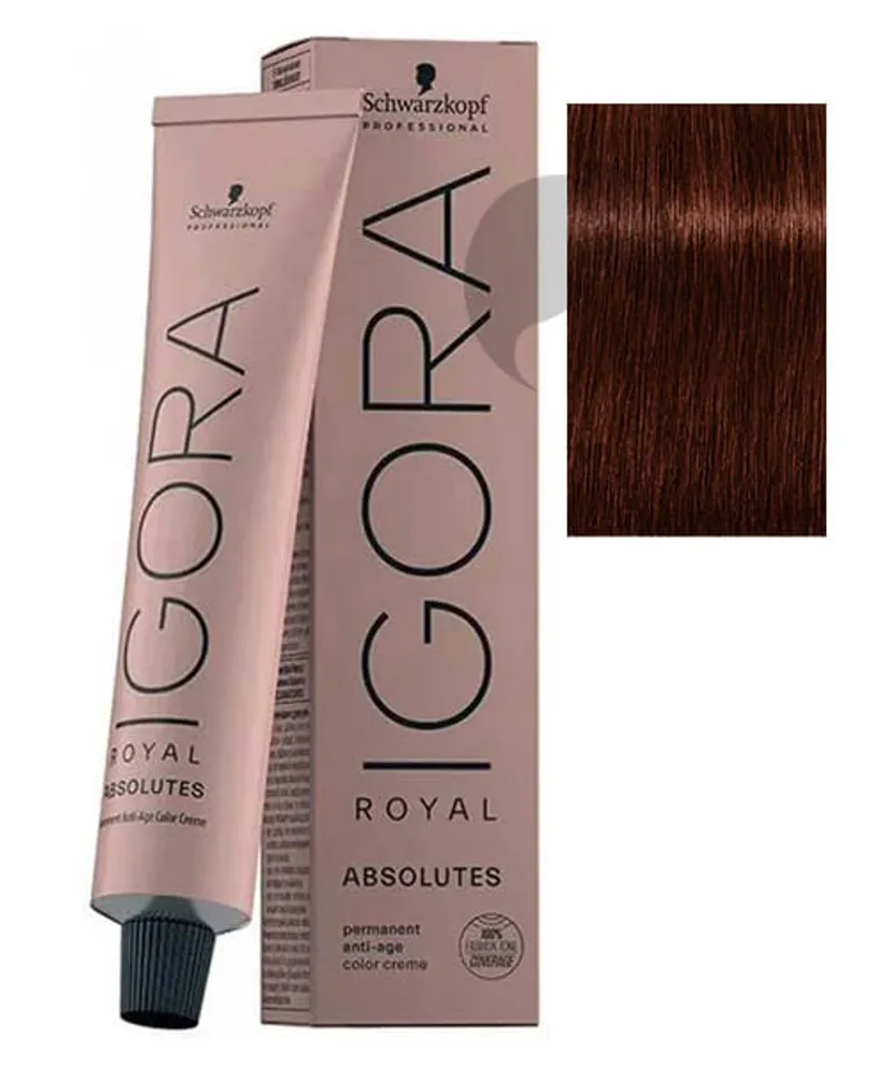 IGORA TINTE ABSOLUTES CASTAÑO CLARO ROJO NATURAL #5.80 X 60ML - Producto de belleza y estética en Almacén Sandra
