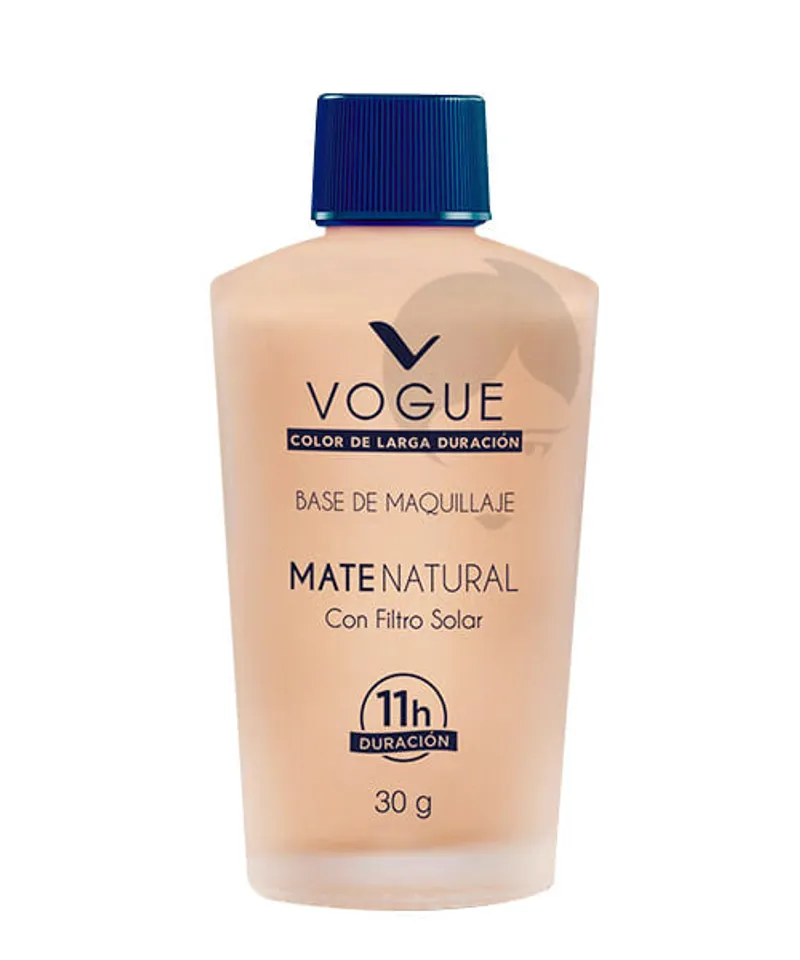 VOGUE BASE LIQUIDA MATE NATURAL 12H X 30ML - Producto de belleza y estética en Almacén Sandra