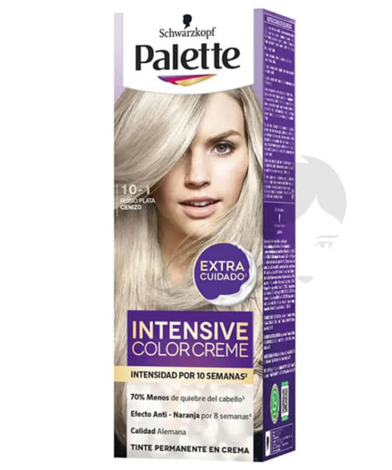 PALETTE MINIKIT TINTE RUBIO PLATA CENIZO N.10.1 X 50GR - Producto de belleza y estética en Almacén Sandra