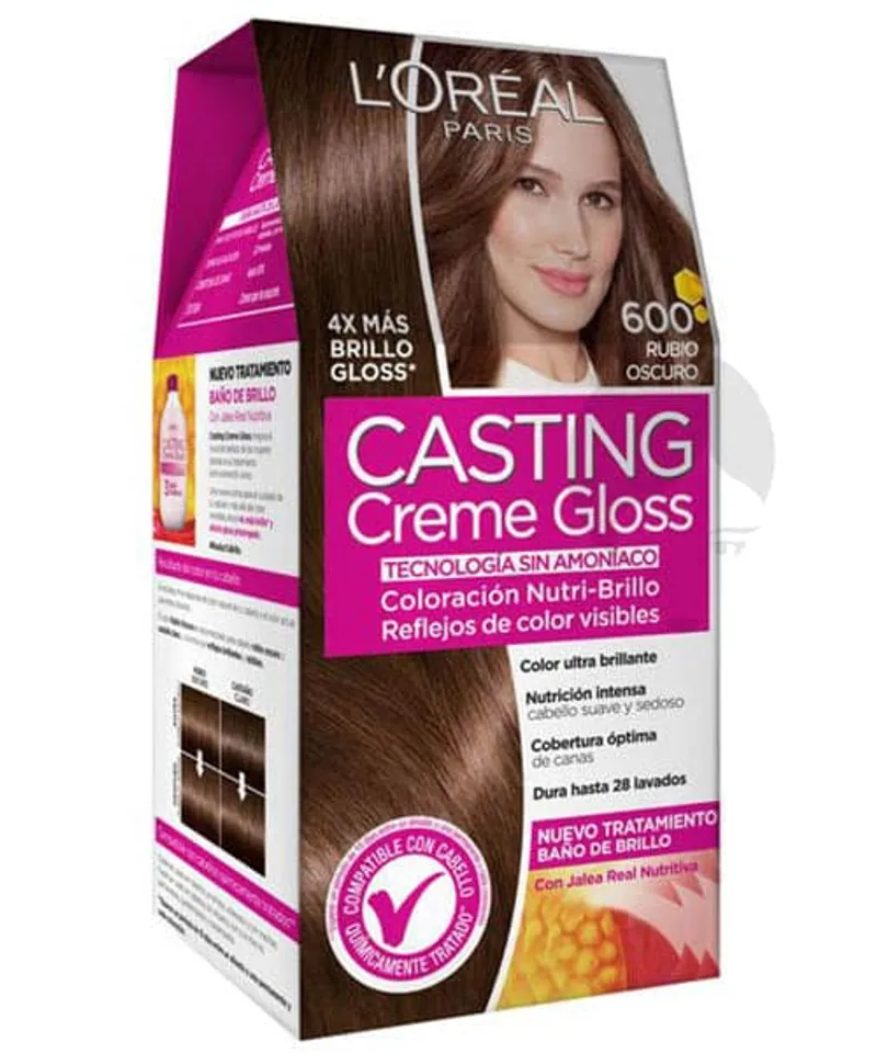 CASTING CREME GLOSS TINTE RUBIO OSCURO N.600 X45GR - Producto de belleza y estética en Almacén Sandra