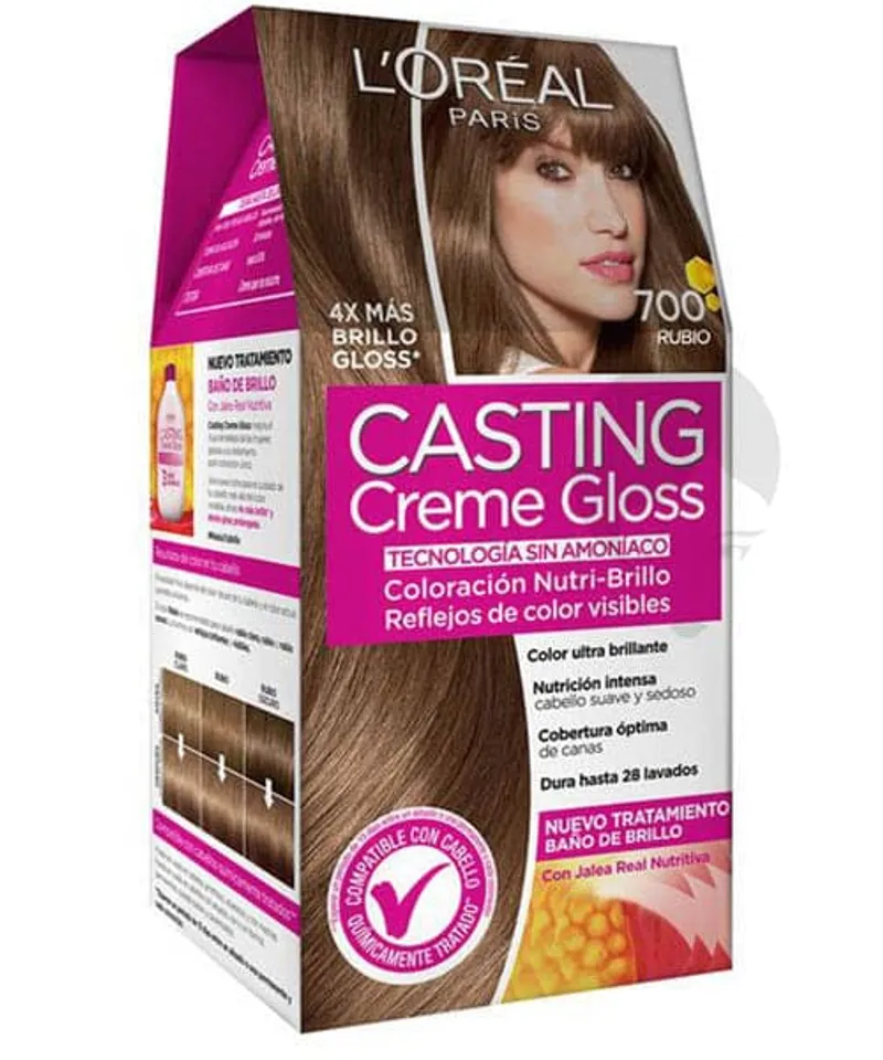 CASTING CREME GLOSS TINTE RUBIO N.700 X45GR - Producto de belleza y estética en Almacén Sandra