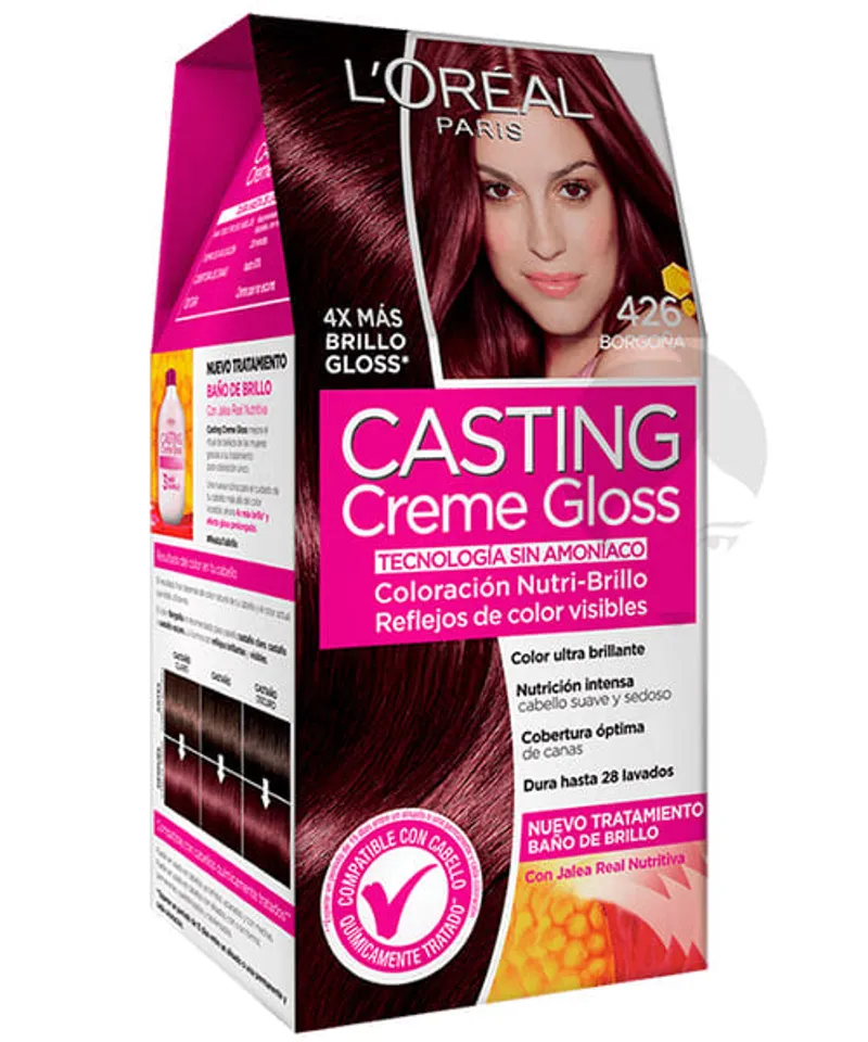 CASTING CREME GLOSS TINTE BORGOÑA  #426  X45GR - Producto de belleza y estética en Almacén Sandra