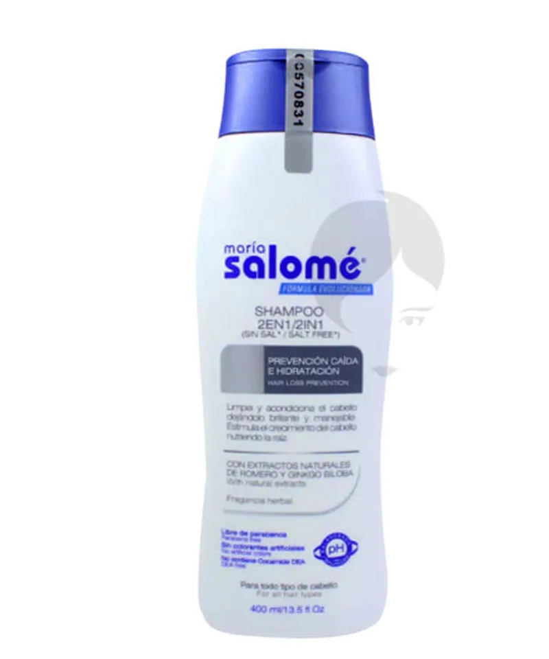 MARIA SALOME SHAMPOO 2 EN 1 X 400ML - Producto de belleza y estética en Almacén Sandra