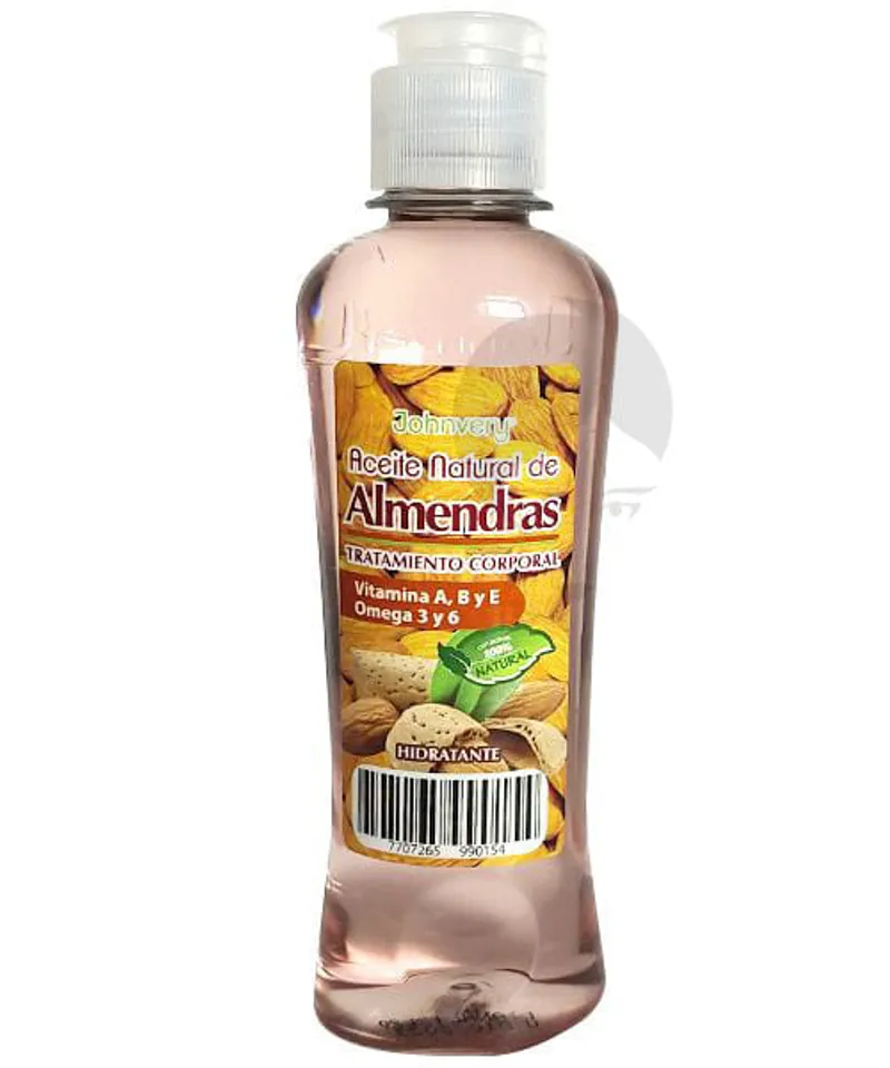 JOHNVERY ACEITE CORPORAL DE ALMENDRAS X 220 ML - Producto de belleza y estética en Almacén Sandra