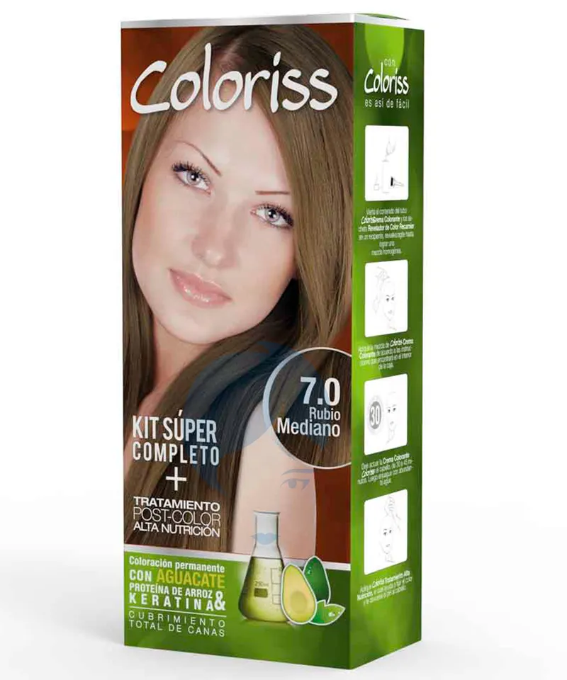 COLORISS TINTE RUBIO MEDIANO N.7.0 X 50GR - Producto de belleza y estética en Almacén Sandra
