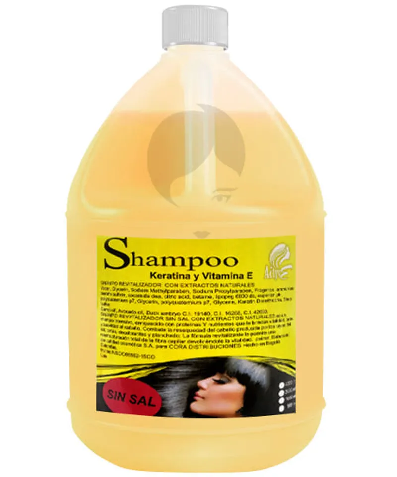 ACTIVE SHAMPOO KERATINA Y VITAMINA E X4000 - Producto de belleza y estética en Almacén Sandra