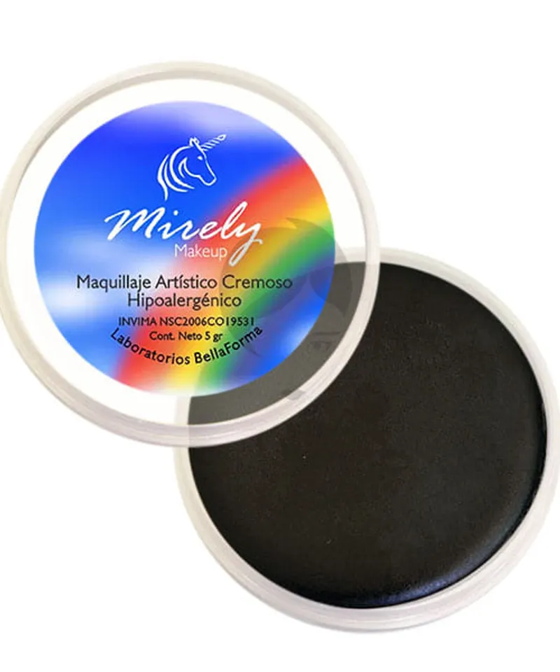 MIRELY MAQUILLAJE ARTISTICO NEGRO X 5GR - Producto de belleza y estética en Almacén Sandra