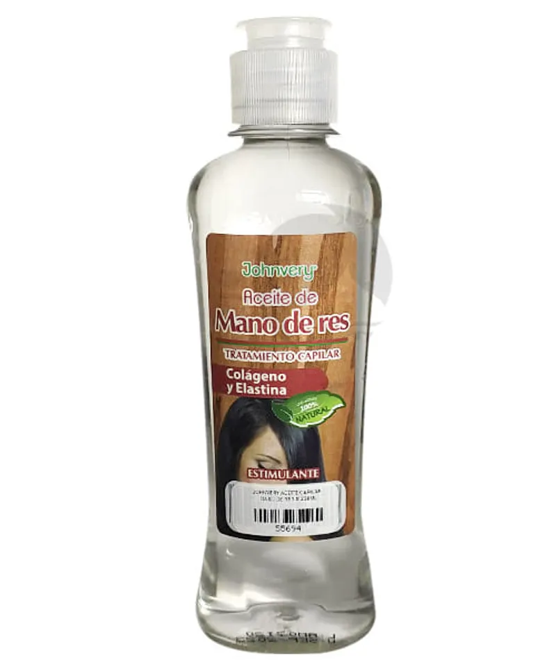 JOHNVERY ACEITE CAPILAR MANO DE RES X 220ML - Producto de belleza y estética en Almacén Sandra