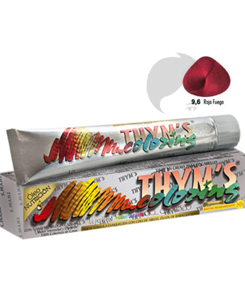THYMS COLORING TINTE ROJO FUEGO # 9.6 X 60GR - Producto de belleza y estética en Almacén Sandra