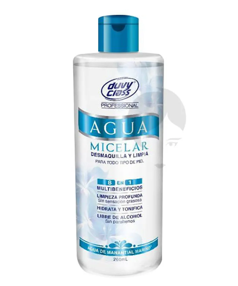 DUVY CLASS AGUA MICELAR X 260ML - Producto de belleza y estética en Almacén Sandra