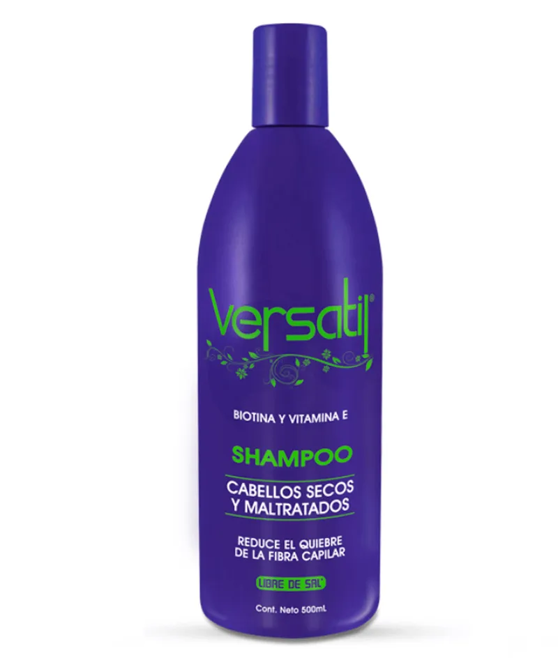VERSATIL SHAMPOO CABELLOS SECOS Y MALTRATADOS X 500ML - Producto de belleza y estética en Almacén Sandra