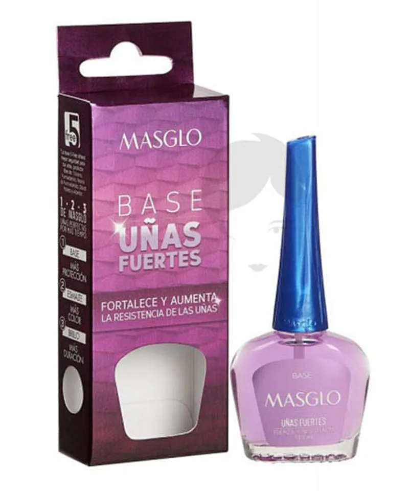 MASGLO BASE UÑAS FUERTES X 13.5ML - Producto de belleza y estética en Almacén Sandra
