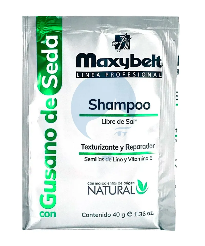 MAXYBELT SHAMPOO GUSANO DE SEDA X 40GR - Producto de belleza y estética en Almacén Sandra