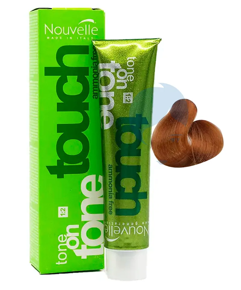 NOUVELLE TINTE TOUCH RUBIO CLARO DORADO COBRE N.8.34 X 60GR - Producto de belleza y estética en Almacén Sandra