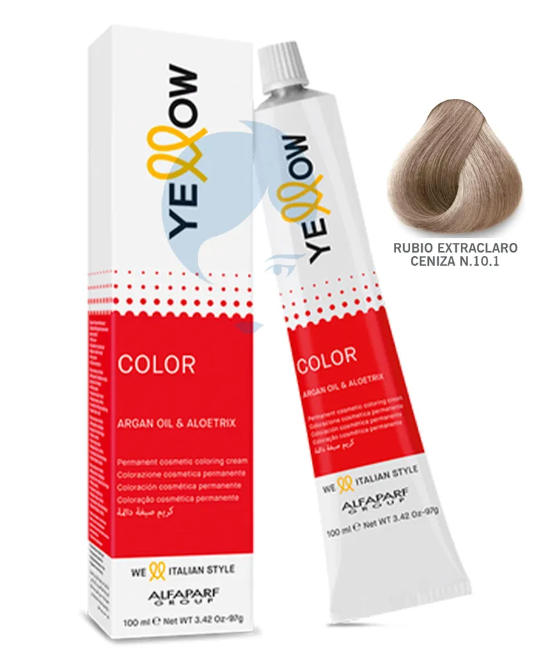 YELLOW TINTE RUBIO EXTRACLARO CENIZA N.10.1 X 60GR - Producto de belleza y estética en Almacén Sandra