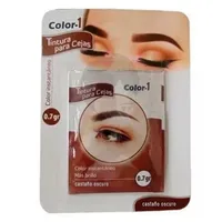 I COLOR  TINTURA PARA CEJAS CASTAÑO OSCURO X 0.7GR - Miniatura 1